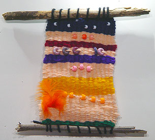 Second Grade Art Lesson 23 | Weaving Yarn Part 2 Completing our Work
